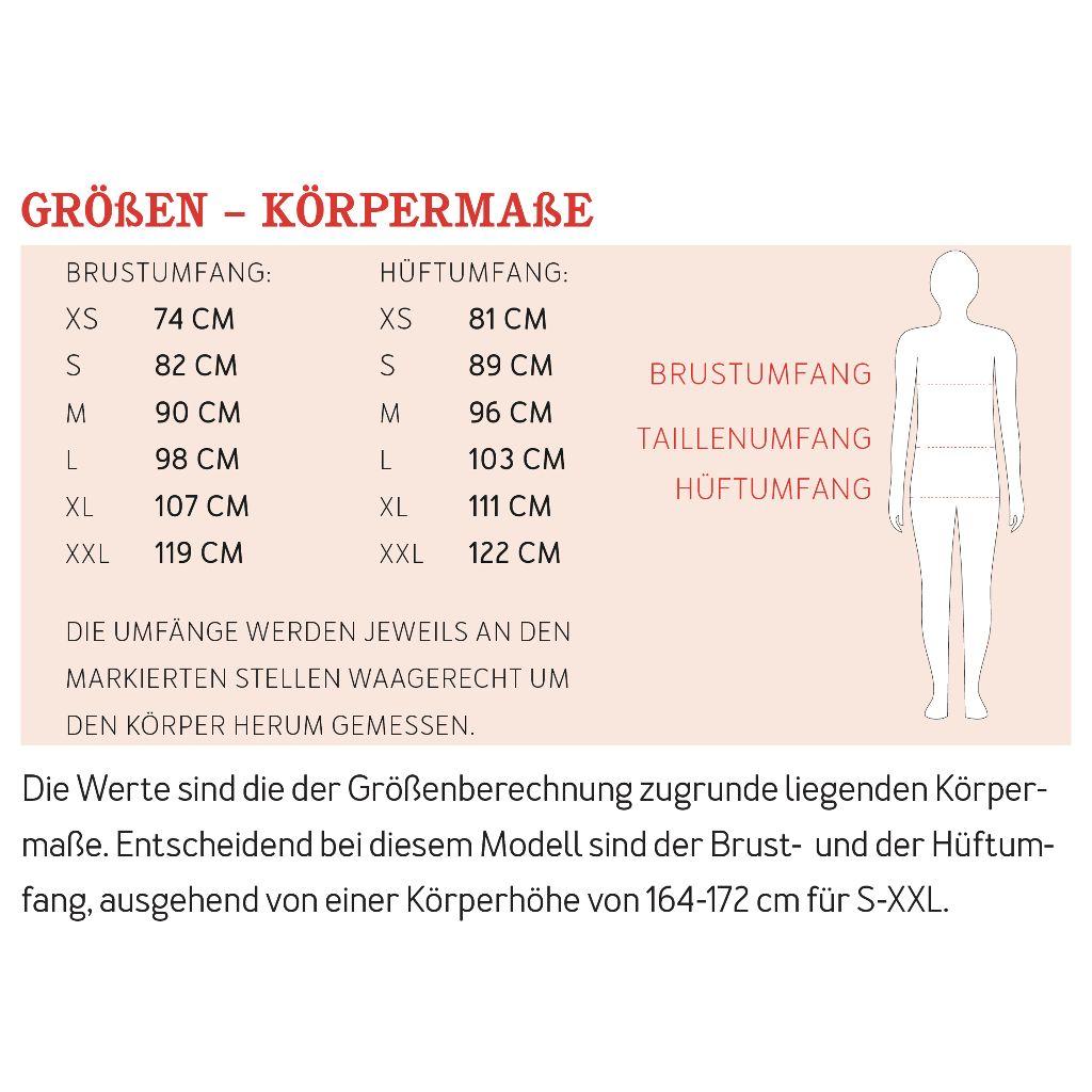 Papierschnittmuster Kurzmantel Frau Linda XS-XXL